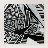 白黒滑走路ファッション2022 インスパイア  ジグソーパズル (横)