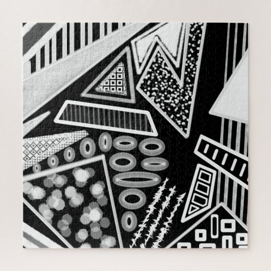 白黒滑走路ファッション2022 インスパイア  ジグソーパズル (縦)