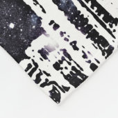 白黒漫画スタイルシティスカイラインミルキーウェイ フリースブランケット (角)