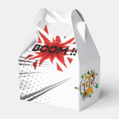 白黒漫画ブックバースデーパーティー フェイバーボックス (裏面サイド)