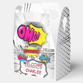 白黒漫画ブックバースデーパーティー フェイバーボックス (オープン)