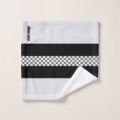 白黒灰色 バスタオルセット (ウォッシュタオル)