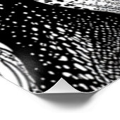 白黒点々のある波 ポスター (コーナー)