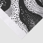 白黒点々のある波 薄葉紙 (詳細)