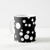 白黒点 コーヒーマグカップ (正面左)