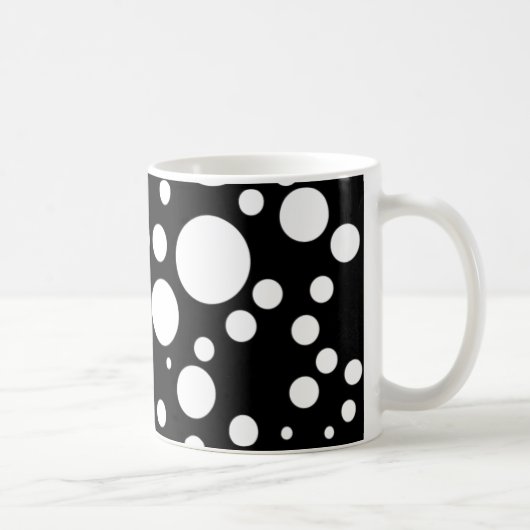 白黒点 コーヒーマグカップ (右)