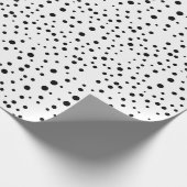 白黒点 ラッピングペーパー (角)