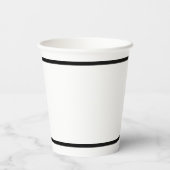 白黒無人機イラストレーション誕生会 紙コップ (裏面)