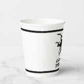 白黒無人機イラストレーション誕生会 紙コップ (右)