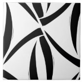 白黒無地の継ぎ目無し装飾タイル タイル (正面)