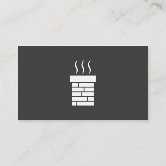 白黒煙突スイープサービスの名刺 名刺 (裏面)