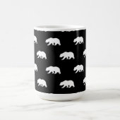 白黒熊の模様 コーヒーマグカップ (中央)