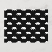 白黒熊の模様 ポストカード (正面)