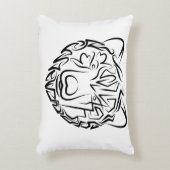 白黒熊 アクセントクッション (正面(垂直))