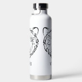 白黒熊 ウォーターボトル (右面)