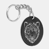 白黒熊 キーホルダー (正面左)