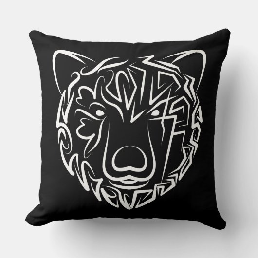 白黒熊 クッション (正面)