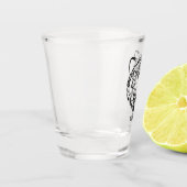 白黒熊 ショットグラス (左)
