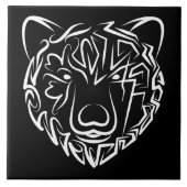 白黒熊 タイル (正面)