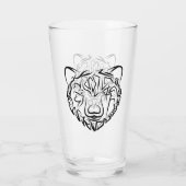 白黒熊 タンブラーグラス (裏面)