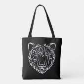白黒熊 トートバッグ (裏面)