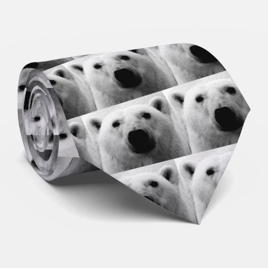白黒熊 ネクタイ (ロール)