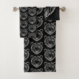 白黒熊 バスタオルセット