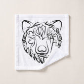 白黒熊 バスタオルセット (ウォッシュタオル)