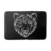 白黒熊 バスマット (正面)