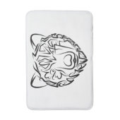 白黒熊 バスマット (正面縦)