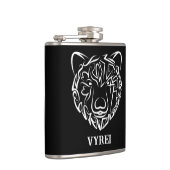 白黒熊 フラスク (右)