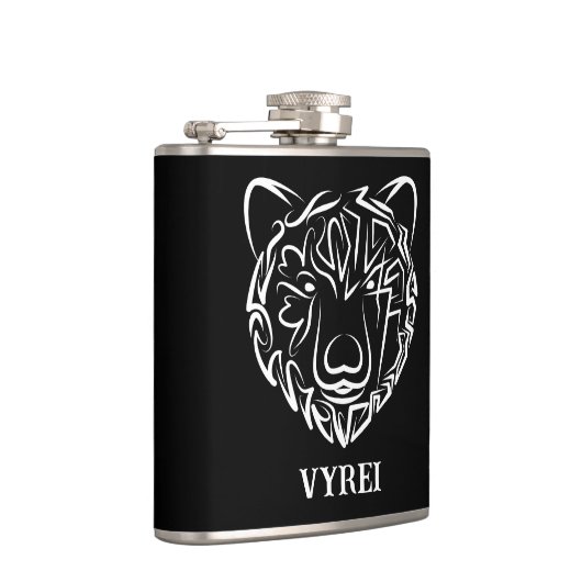 白黒熊 フラスク (右)