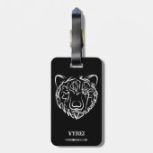 白黒熊 ラゲッジタグ (裏面縦)