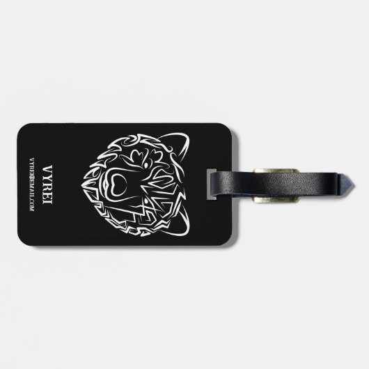白黒熊 ラゲッジタグ (裏面横)