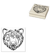 白黒熊 ラバースタンプ (押印)
