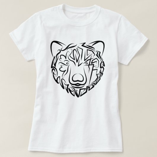 白黒熊 Tシャツ (デザイン正面)