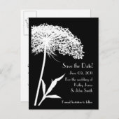 白黒版フローラ日付はがきを保存 案内ポストカード (正面/裏面)