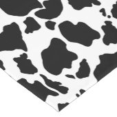 白黒牛のスキンアニマルプリント ショートテーブルランナー (コーナー)