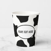 白黒牛のスポットアニマルプリント誕生会 紙コップ (裏面)