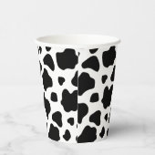 白黒牛のパターン女性のカーボーイをテーマにした 紙コップ (右)