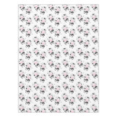 白黒牛のパターン テーブルクロス (正面)