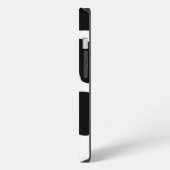白黒牛の斑点 iPhoneケース (左側面)