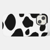 白黒牛の斑点 iPhoneケース (裏面横)
