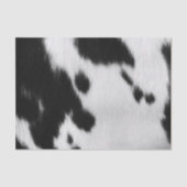 白黒牛の毛斑点の皮膚 薄葉紙 (正面)