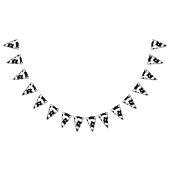 白黒牛パターン バンティングフラッグ (全)