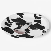 白黒牛パターン ペーパープレート (アングル)