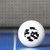 白黒牛パターン 卓球ボール (ネット)