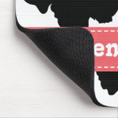 白黒牛プリントのマウスパッド マウスパッド (コーナー)