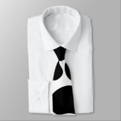 白黒牛プリントパターン ネクタイ (タイ)