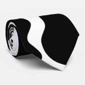 白黒牛プリントパターン ネクタイ (ロール)